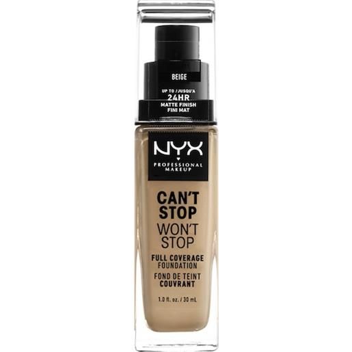 NYX Professional Makeup facial make-up foundation can't stop won't stop foundation 17 beige