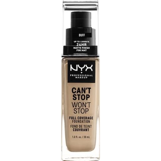 NYX Professional Makeup facial make-up foundation can't stop won't stop foundation 14 buff
