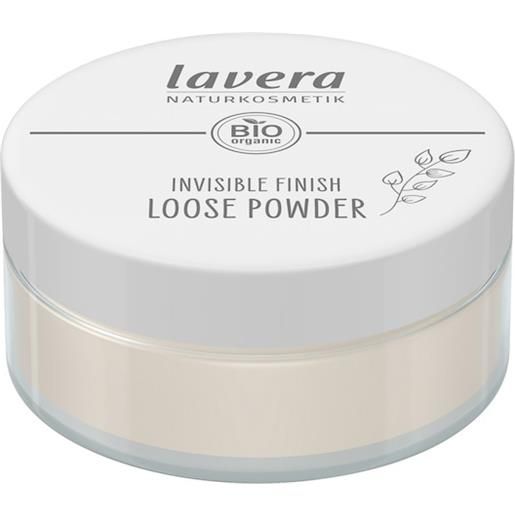 Lavera make-up viso invisible finish loose powder transparent