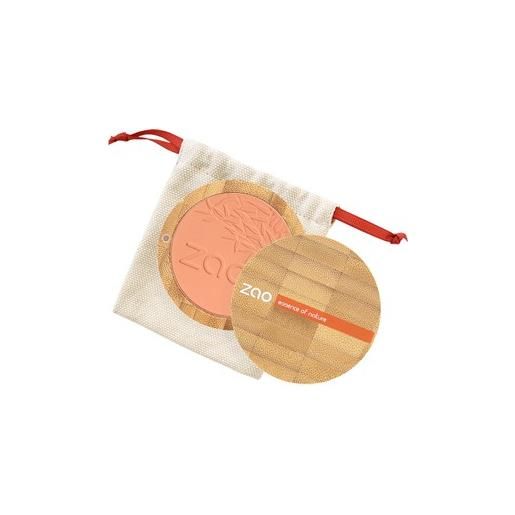 zao viso rouge & highlighter bamboo compact blush n. 326 natural radiance 9 g