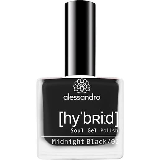 Alessandro unghie hybrid soul gel polish hybrid soul gel polish no. 120 midnight black