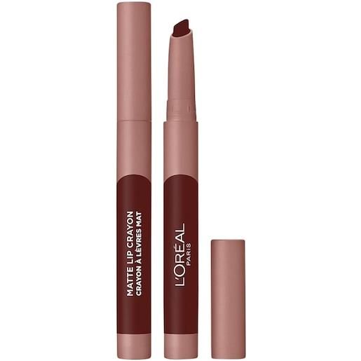 L'Oréal Paris trucco delle labbra rossetti infaillible matte lip crayon 112 spice of life