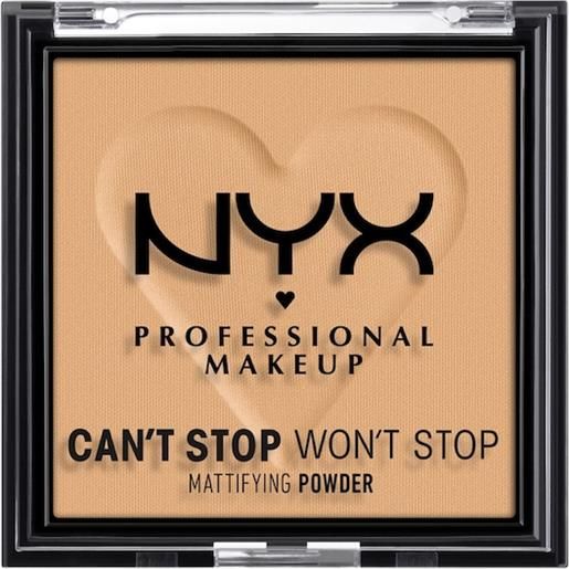 NYX Professional Makeup facial make-up powder can't stop won't stop mattifying powder 05 golden