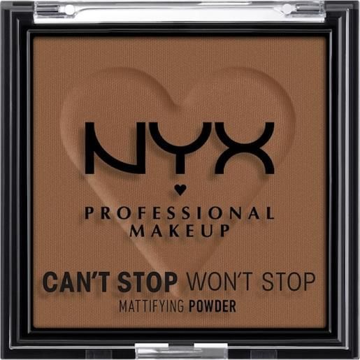 NYX Professional Makeup facial make-up powder can't stop won't stop mattifying powder 09 deep