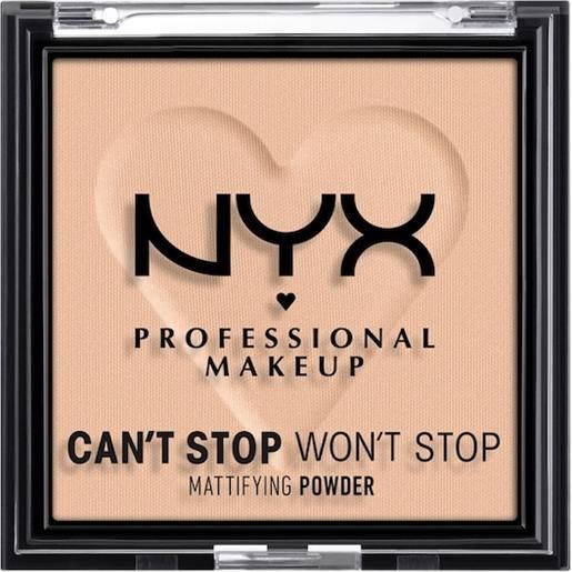 NYX Professional Makeup facial make-up powder can't stop won't stop mattifying powder 03 light/medium