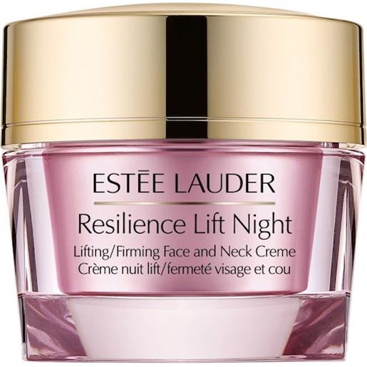 Estée Lauder cura della pelle cura del viso resilience lift night lifting/firming face and neck creme