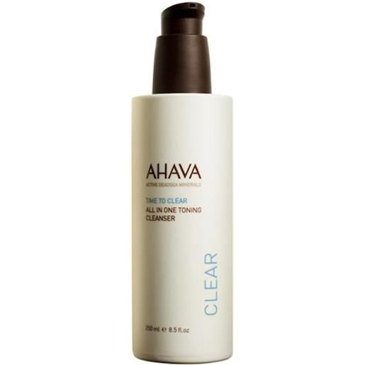 Ahava cura del viso time to clear all in one toning cleanser