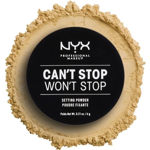 NYX Professional Makeup facial make-up powder can't stop won't stop setting powder 06 banana