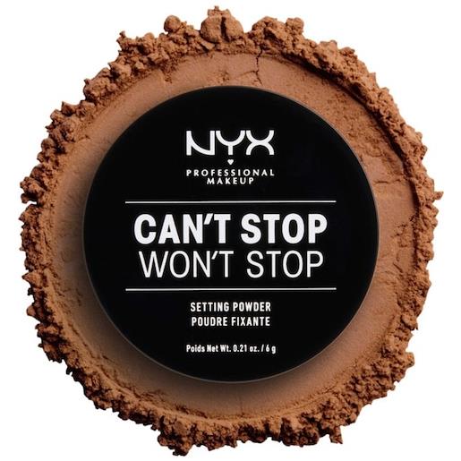 NYX Professional Makeup facial make-up powder can't stop won't stop setting powder 04 medium deep