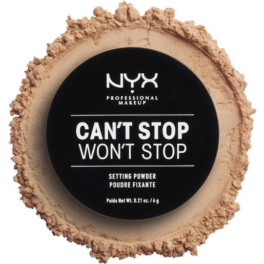 NYX Professional Makeup facial make-up powder can't stop won't stop setting powder 03 medium