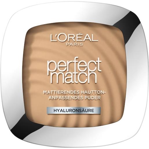 L'Oréal Paris trucco del viso polvere cipria perfect match d3/w3 beige dorato