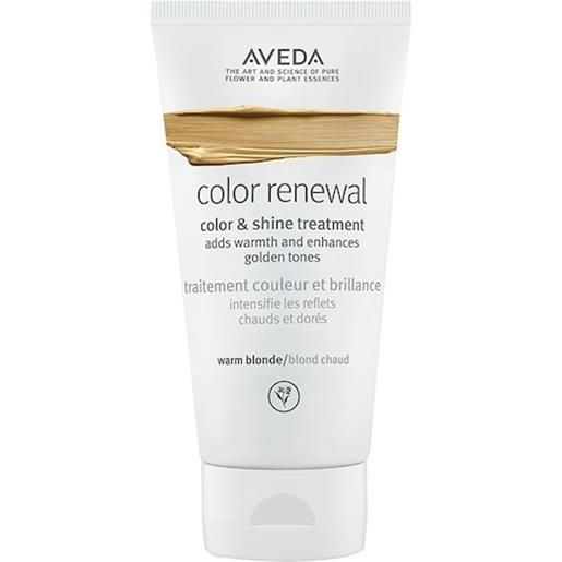 Aveda hair care treatment color renewal. Color & shine treatment warm blonde