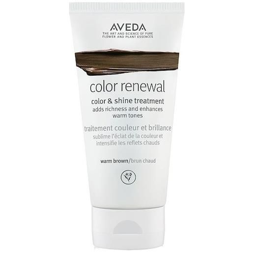 Aveda hair care treatment color renewal. Color & shine treatment warm brunette