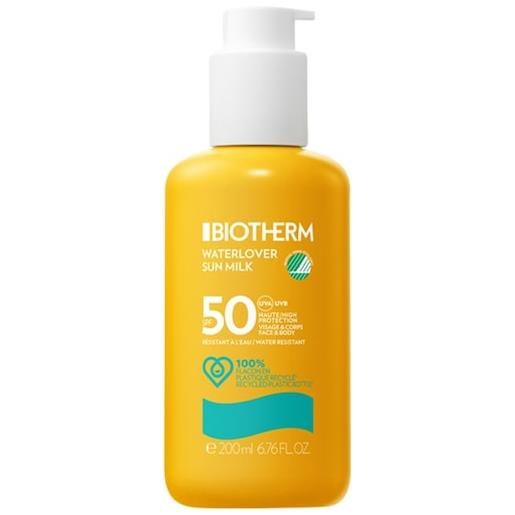 Biotherm cura del sole protezione solare waterlover sun milk spf 50