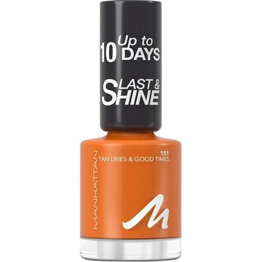 Manhattan make-up unghie last & shine nail polish tan lines+good times