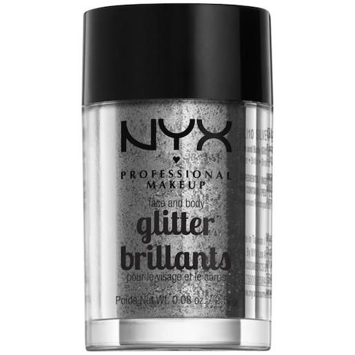 NYX Professional Makeup facial make-up highlighter face & body glitter silver