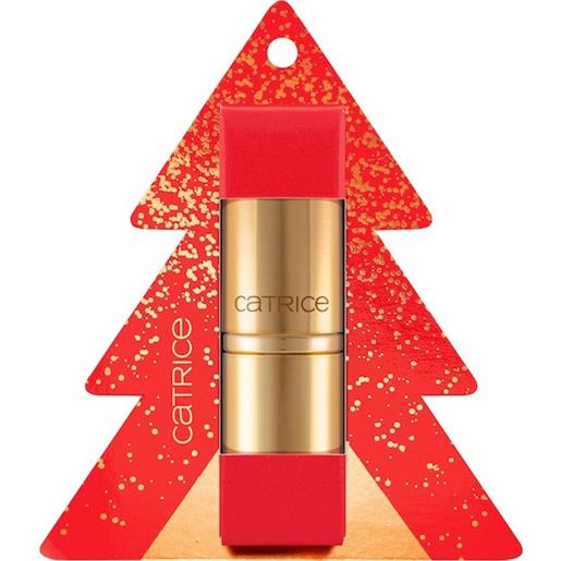 Catrice collezione sparks of joy satin lipstick red kisses for santa