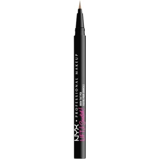 NYX Professional Makeup trucco degli occhi sopracciglia lift & snatch brow tint pen augenbrauenstift taupe