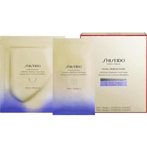 Shiseido linee per la cura del viso vital perfection lift. Define radiance face mask