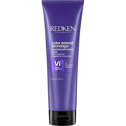 Redken bleached hair color extend blondage express anti-brass mask