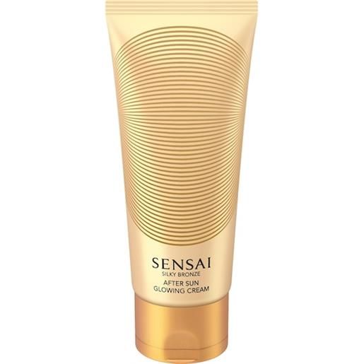 SENSAI cura del sole silky bronze crema solare anti-aging. After sun glowing cream