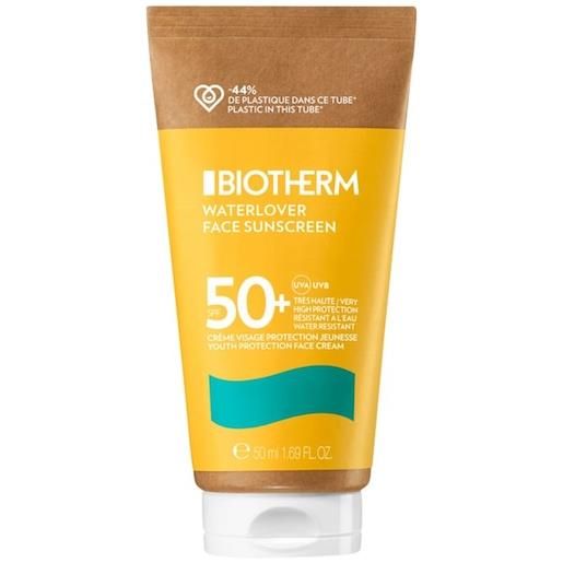 Biotherm cura del sole protezione solare waterlover face sunscreen spf 50+