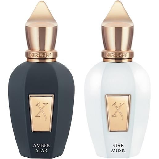 XERJOFF collections sets set regalo amber star parfum 50 ml + star musk parfum 50 ml