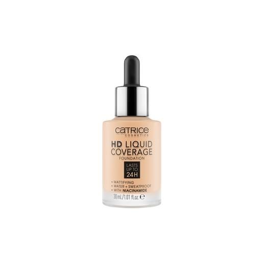 Catrice trucco del viso make-up hd liquid coverage foundation no. 010 light beige