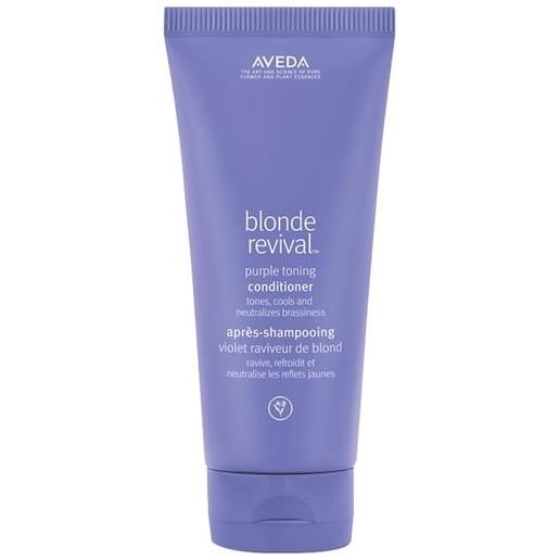 Aveda hair care conditioner blonde revival. Purple toning conditioner