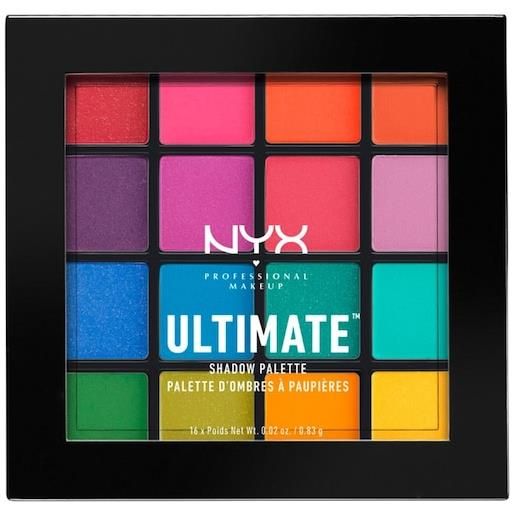 NYX Professional Makeup trucco degli occhi ombretto brights. Ultimate shadow palette