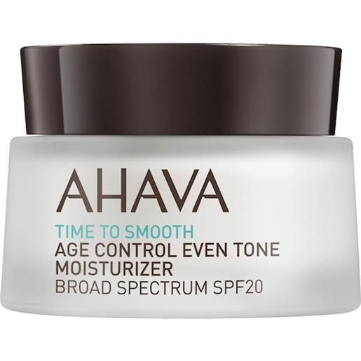 Ahava cura del viso time to smooth age control even tone moisturizer borad spectrum spf 20