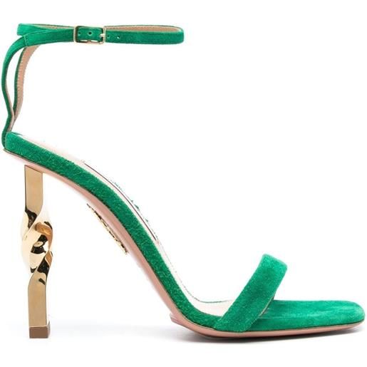 Aquazzura sandali a punta aperta 105mm - verde