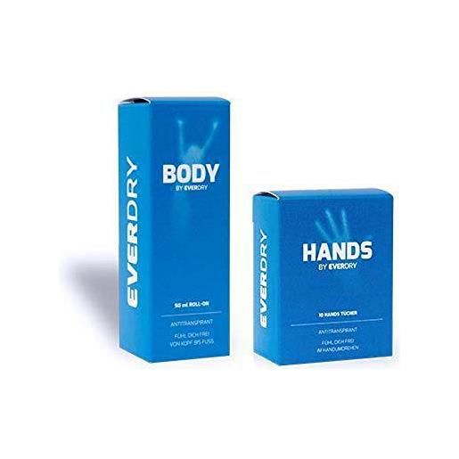 EVERDRY pacchetto conveniente: body roll-on + salviette per mani