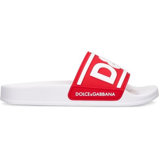 DOLCE & GABBANA sandali in gomma con logo