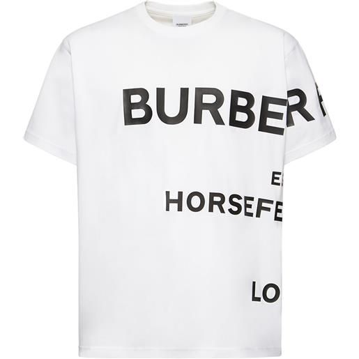 BURBERRY t-shirt harlford in cotone con logo