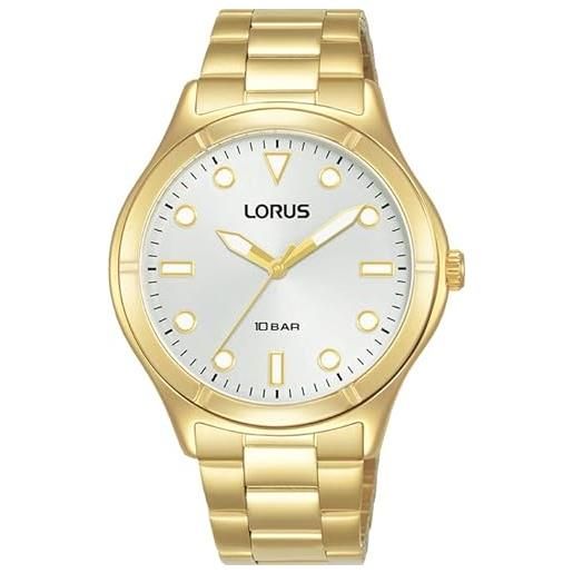 Lorus orologio analogico al quarzo donna con cinturino in metallo rg248vx9