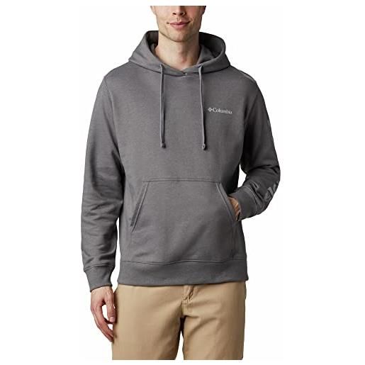 Columbia viewmont ii sleeve graphic hoodie, felpa con cappuccio, uomo, grigio (city grey, Columbia grey), s