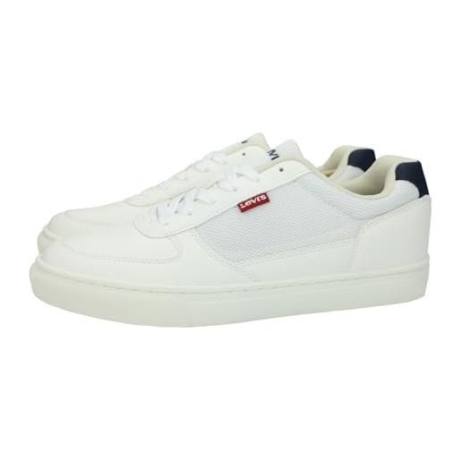 Levi's levis footwear and accessories liam, sneakers uomo, regular white, 42 eu