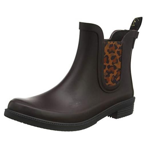 Joules, rutland stivaletti da donna in gomma, marrone, taglia unica eu