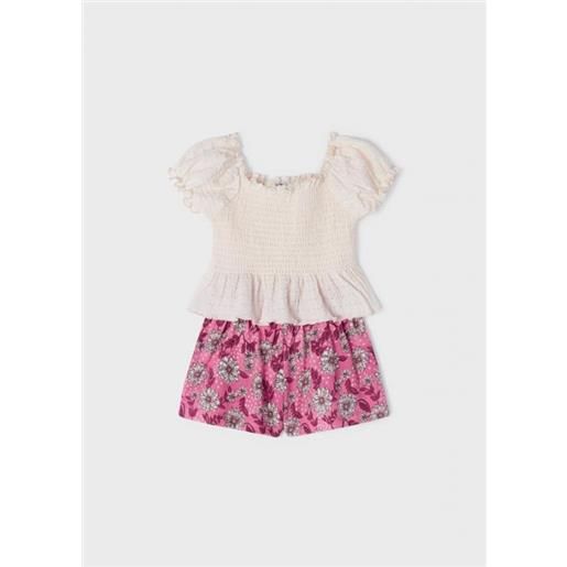MAYORAL CLASSIC 3211 mayoral completo short top caramelle peonia