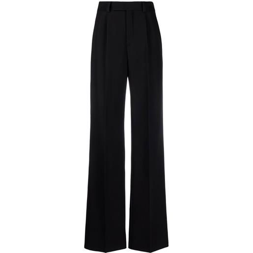 Saint Laurent pantaloni a gamba ampia - nero