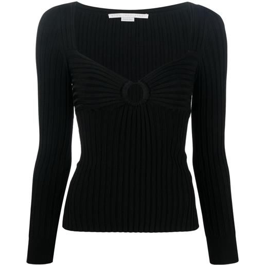 Stella McCartney maglione con dettaglio cut-out - nero