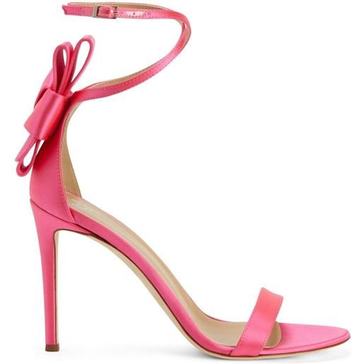 Giuseppe Zanotti sandali jodene con fiocco - rosa