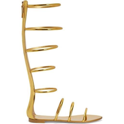 Giuseppe Zanotti sandali stile gladiatore super intrigo - oro