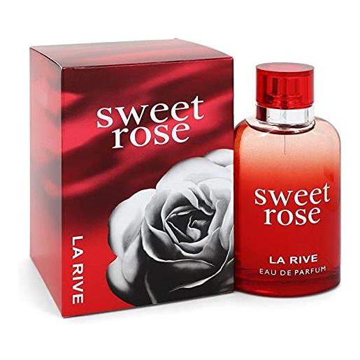La Rive sweet rose eau de parfum, 2 confezioni da 90 ml