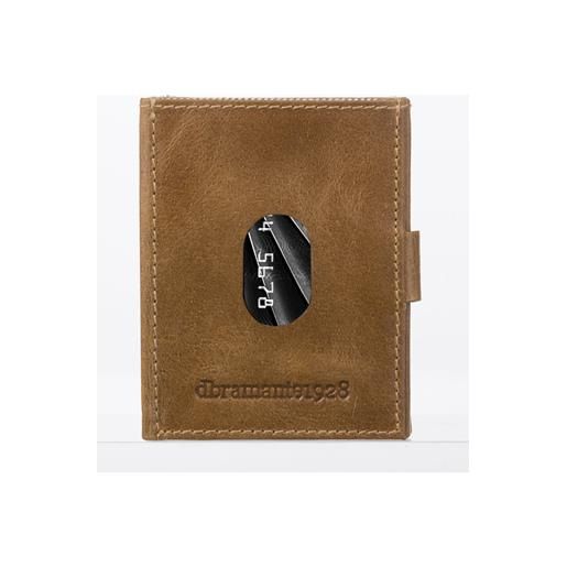 Dbramante1928 portafoglio portacarte e portadocumenti da viaggio colore marrone chiaro - waccgt002026