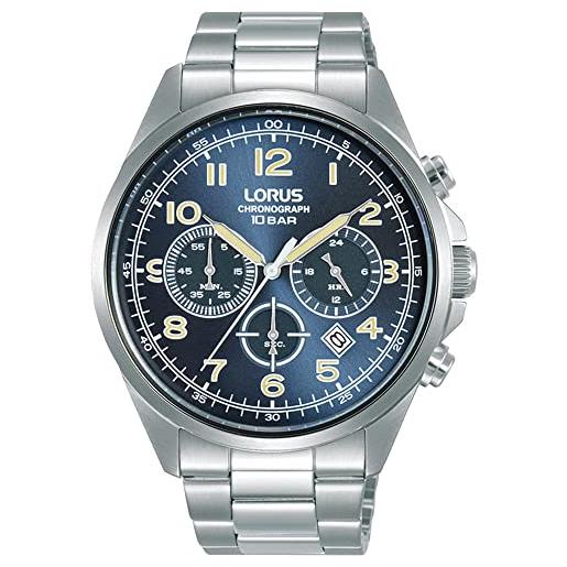 Lorus orologio analogueico quarzo uomo con cinturino in metallo rt305kx9