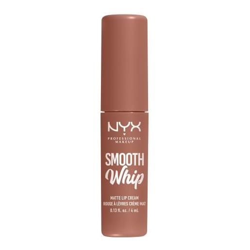 NYX Professional Makeup smooth whip matte lip cream rossetto dalla struttura cremosa per levigare perfettamente le labbra 4 ml tonalità 01 pancake stacks