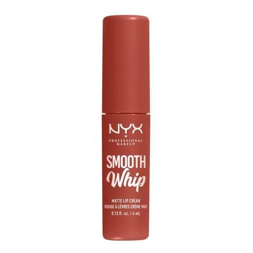 NYX Professional Makeup smooth whip matte lip cream rossetto dalla struttura cremosa per levigare perfettamente le labbra 4 ml tonalità 07 pushin cushion