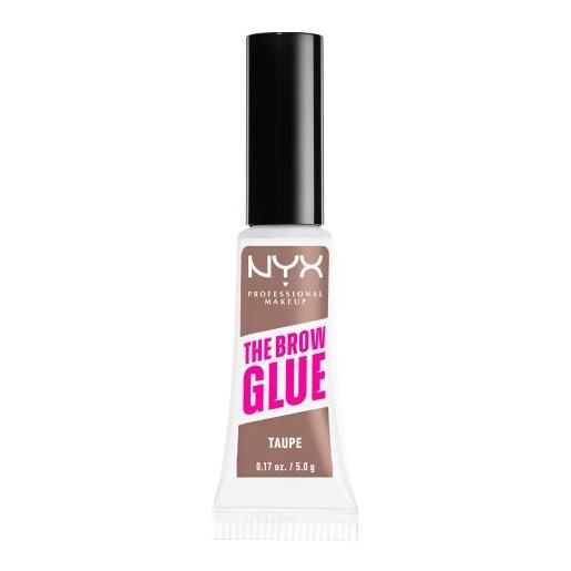 NYX Professional Makeup the brow glue instant brow styler gel tonificante per sopracciglia con fissaggio estremo 5 g tonalità 02 taupe